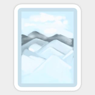 Misty Mountains Sticker